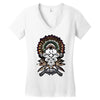 smokin pipes n feathers Women's V-Neck T-Shirt
