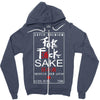 Fuck Sake (Black) Zipper Hoodie