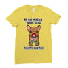 be the person your dog thinks you are Ladies Fitted T-Shirt