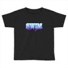 swim like a girl neon Toddler T-shirt
