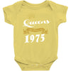 queens are born in 1975 Baby Onesie