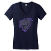 rockzillah dark Women's V-Neck T-Shirt