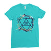 20 Dice Flowers Ladies Fitted T-Shirt