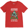 I am A Racing Grandpa Like A Regular Grandpa Only V-Neck Tee