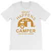 what happens in camper stays in camper vintage style camp funny T-Shirt