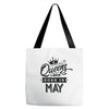 Queens Are Born In May Tote Bags