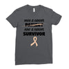 Once a Cancer Patient Now a Cancer Survivor Ladies Fitted T-Shirt