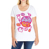 donut ghost baking Ladies Curvy T-Shirt