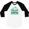 This Guy Loves Camping With His Boyfriend 3/4 Sleeve Shirt