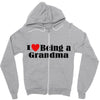 i love being a grandma Zipper Hoodie