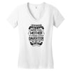 Super Cool Mother Of A Freaking Awesome Daughter Women's V-Neck T-Shirt
