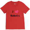 i love robots V-Neck Tee