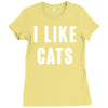 i like cats Ladies Fitted T-Shirt