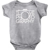 i love photography best trending Baby Bodysuit