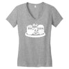 dj scratch men's Women's V-Neck T-Shirt