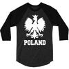 poland polska polish football flag new 3/4 Sleeve Shirt