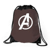 avengers sticker vinyl decal Drawstring Bags