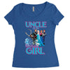 uncle of the birthday girl Women's Triblend Scoop T-shirt