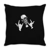 devil horns Throw Pillow