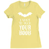 i vant to suck your boob Ladies Fitted T-Shirt