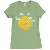 partly cloudy Ladies Fitted T-Shirt