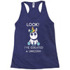 look i've created a unicorn Racerback Tank