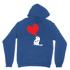 bird love heart animal graph note music party pop art gift Hoodie