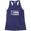 milk was a bad choice Racerback Tank
