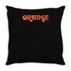 orange amplification new Throw Pillow