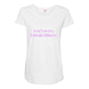 i speak gilmore rectangle Maternity Scoop Neck T-shirt
