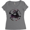sagittarius zodiac galaxy Women's Triblend Scoop T-shirt