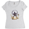witch cat night Women's Triblend Scoop T-shirt