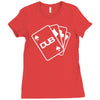 pokercards Ladies Fitted T-Shirt