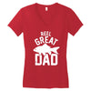 reel great dad Women's V-Neck T-Shirt