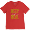 KEEP REAL V-Neck Tee