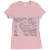 ascii night Ladies Fitted T-Shirt