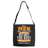 all men are created equal but only the best are born in september Adjustable Strap Totes