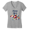 mama bear floral Women's V-Neck T-Shirt