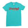 Drawing Ladies Fitted T-Shirt