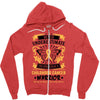 Never Underestimate the Strength of a Childhood Cancer Warrior Zipper Hoodie