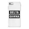 Delta Gamma Black iPhone 7 Case
