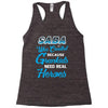 Saba Was Created because Grankids Need Real Heroes Racerback Tank