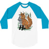 polygon fox graphic 3/4 Sleeve Shirt