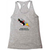 never give up poster Racerback Tank