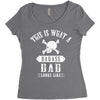This Is What A Bad Ass Dad Looks Like Women's Triblend Scoop T-shirt
