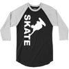 skate  fun skateboard 3/4 Sleeve Shirt
