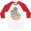 This Girl Loves Yorkshire Terriers 3/4 Sleeve Shirt