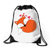 Sweety Fox Drawstring Bags