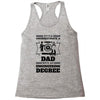 Never Underestimate A Dad With An Engineering Degree Racerback Tank
