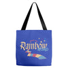 rainbow road Tote Bags
